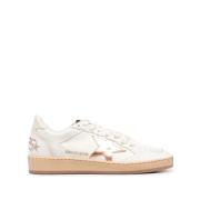 Golden Goose Leather Star Basketball Sneakers White, Dam