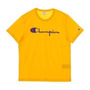 Champion Orange Crewneck Tee T-Shirt för Män Orange, Herr