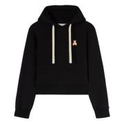 Palm Angels Svart Björn Mind Hoody Black, Dam