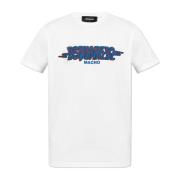 Dsquared2 T-shirt med logotyp White, Herr