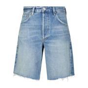 Citizens of Humanity Denim Shorts Ayla Fransad Kant Blue, Dam