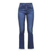 Liviana Conti Denim Flare Jeans Blue, Dam