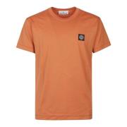 Stone Island Avslappnad Bomull T-shirt Orange, Herr