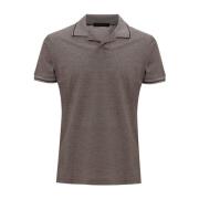 Corneliani Polo med kragedetalj Brown, Herr