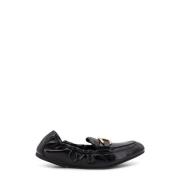 Salvatore Ferragamo Deconstructed läderloafer med guld detalj Black, D...