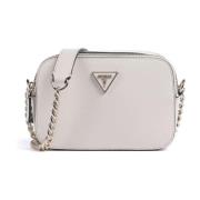 Guess Noelle Kräm Crossbody-väska med Guld Kedja White, Dam