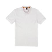 Hugo Boss Klassisk Polo Slim Fit Vit White, Herr