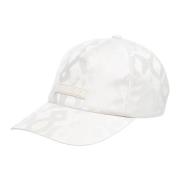 Emporio Armani EA7 Justerbar Logotyp Keps Enkel Detaljer White, Dam