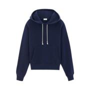 Saint Laurent Casual Hoodie med stil E24 Blue, Herr