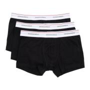 Dsquared2 Enfärgad Boxer Briefs Pack med Midja Black, Herr