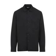 Dries Van Noten Svart Snygg Herrskjorta Black, Herr