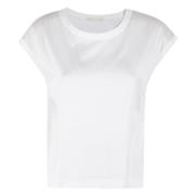 Circolo 1901 Avslappnad Bomull T-shirt White, Dam