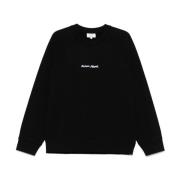 Maison Kitsuné Svart Tröja med Stil Black, Herr