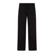 Emporio Armani EA7 Svart Slim Fit Dragsko Sweatpants Black, Herr