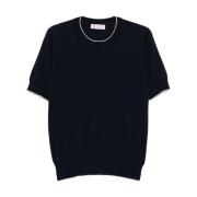 Brunello Cucinelli Herr Crew Neck T-shirt Blue, Herr