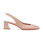 Santoni Slingback Pumps Pink, Dam