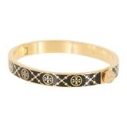 Tory Burch Metallarmband med emalj och zirkonia-accents Yellow, Dam