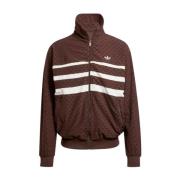 Adidas Retro Geometrisk Casual Jacka Brown, Herr