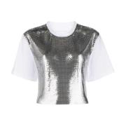 Paco Rabanne Metallisk topp för en snygg look Gray, Dam