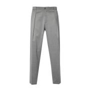 Briglia Elegant Ull Kashmir Casual Byxor Gray, Herr