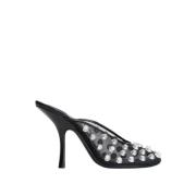 Alexander Wang Studded Mesh High Heel Sandals Black, Dam