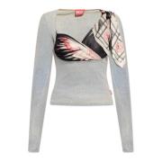 Diesel Top T-Lerya Gray, Dam