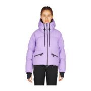 Moncler Matte Finish Short Down Jacket Purple, Dam