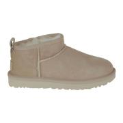 UGG Ultra Mini Sheepskin Suede Boot Beige, Dam