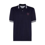 Brunello Cucinelli Blå Polo Tröja Kort Ärm Blue, Herr