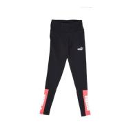 PUMA Colorblock Leggings Svart/Lax Black, Dam