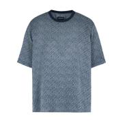 Giorgio Armani Casual Bomullsskjorta för Män Gray, Herr