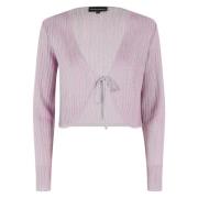 Emporio Armani Stilfull Stickad Cardigan Sweater Pink, Dam