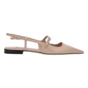 Jimmy Choo Brud Slingback Platta Skor Beige, Dam