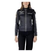 Blauer Nylon Damjackor Kollektion Black, Dam