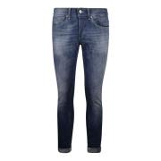 Dondup Blå Skinny Fit Jeans med Ficka Blue, Herr