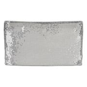 Paco Rabanne Snygg Clutch Väska för Kvinnor Gray, Dam