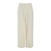 Bitte Kai Rand Lazy Linen Byxor Elfenben Beige, Dam