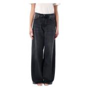 Haikure Svarta vida jeans Black, Dam