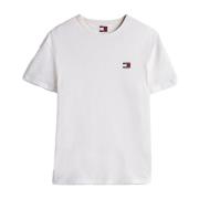 Tommy Jeans Vit Bomull T-shirt Regular Fit White, Herr