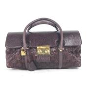 Louis Vuitton Vintage Pre-owned Bomull louis-vuitton-vskor Purple, Dam