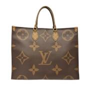 Louis Vuitton Vintage Pre-owned Canvas handvskor Brown, Dam