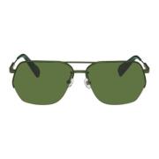 Jacquemus Grön Aviator Solglasögon Dam Accessoarer Green, Dam