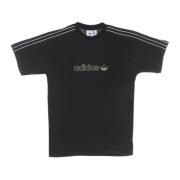 Adidas Shadow Stripe Tee Svart/Vit Kortärmad Black, Herr