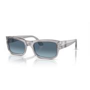 Persol Grå/Blå Nyanserade Solglasögon Gray, Unisex