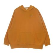 Nike Lättvikts Hoodie i Fleece med Swoosh-logga Brown, Dam