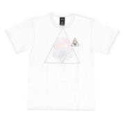 HUF Triple Triangle Vit Tee Kort Ärm White, Herr