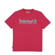 Timberland Vintage Est 1973 Tee Vivacious Dam T-shirt Red, Dam