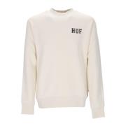 HUF Klassisk Crewneck Sweatshirt Naturlig Långärmad Beige, Herr