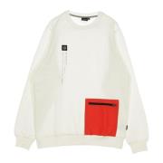 Dolly Noire Ficka Crewneck Sweatshirt Vit/Röd White, Herr