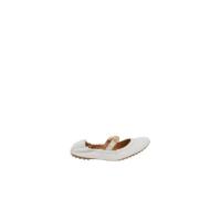 Tod's Vita platta ballerinaskor White, Dam